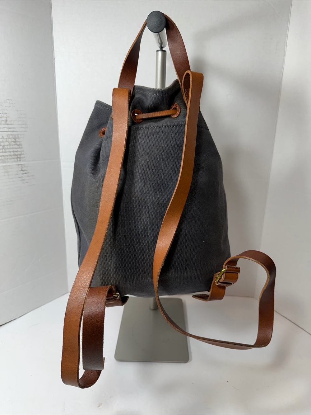 MADEWELL Canvas SOMERSET
Drawstring Leather Strap Backpack - Picture 4 of 6